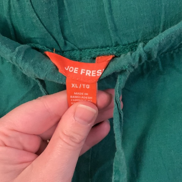 Green Joe Fresh linen shorts size XL - Picture 3 of 6